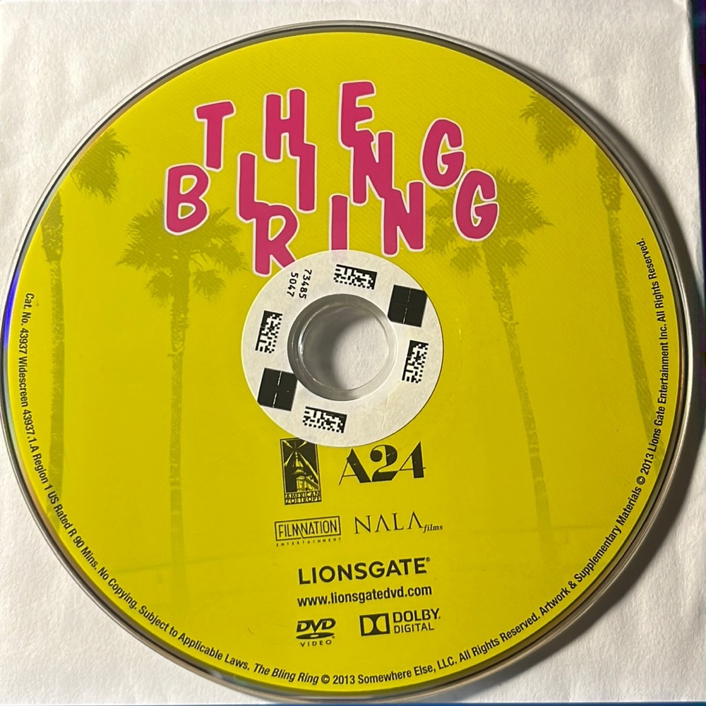 The Bling Ring dvd